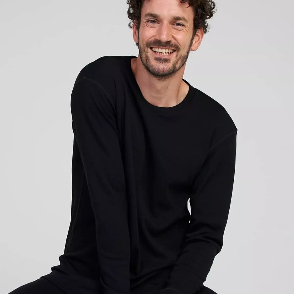 Men's Black Long Sleeve Shirt